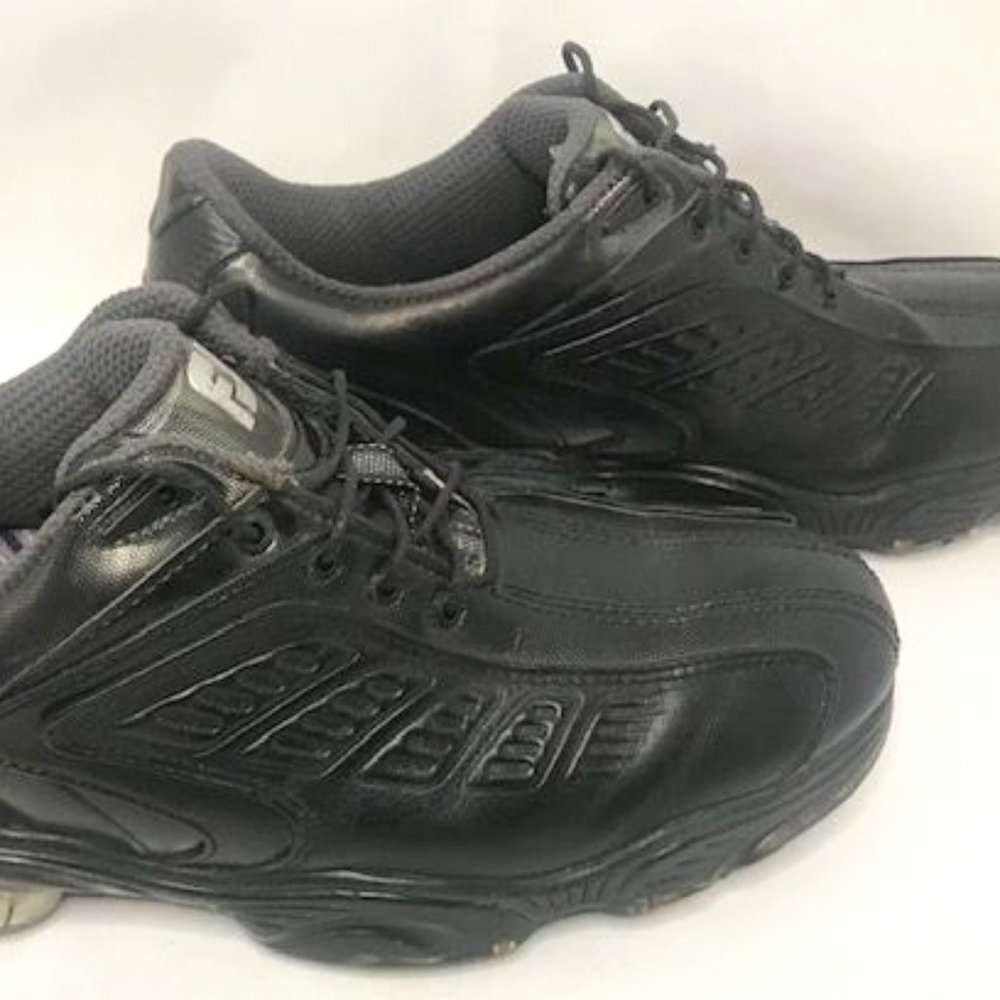 FootJoy FJ Sport Men's Black Leather Soft Spike Golf Shoes Size 8 - 53295